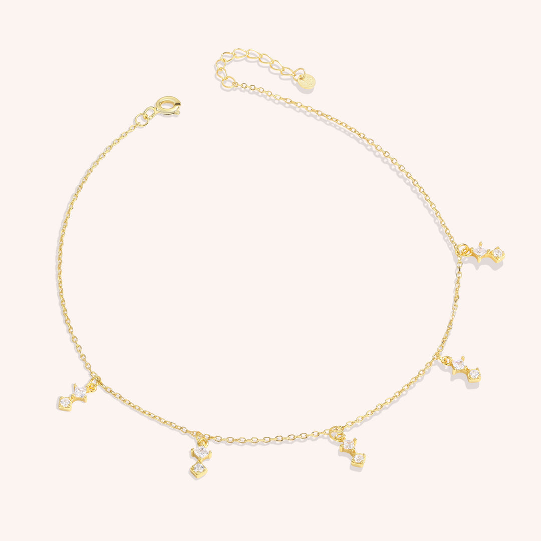 Violet Charm Anklet